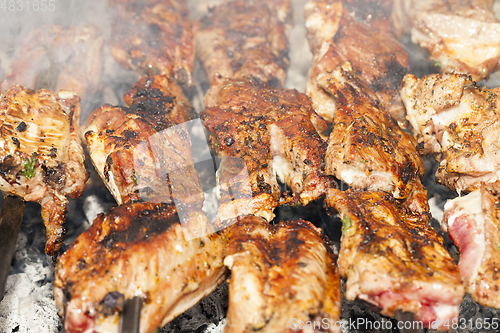 Image of Cooking meat on the grill