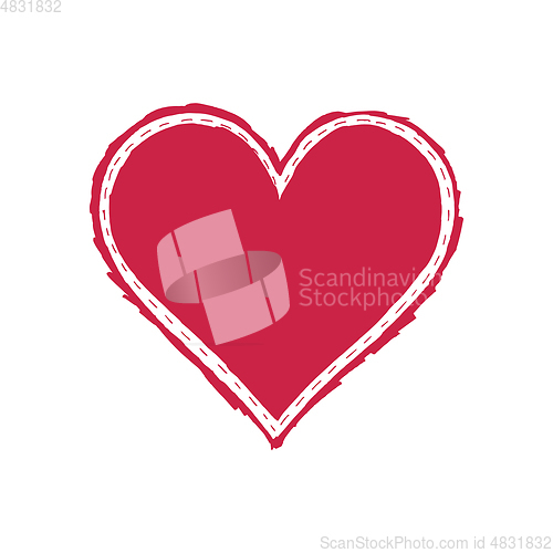 Image of Abstract bright vector heart