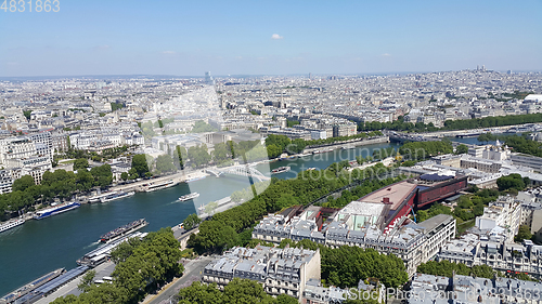 Image of Aerial view from Eiffel Tower on Paris