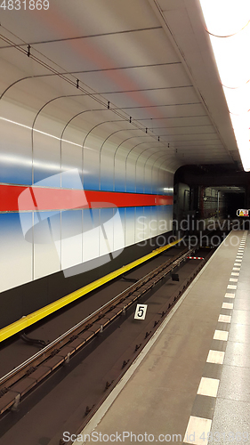 Image of Interior of underground metro station