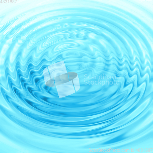 Image of Abstract blue circular water ripples