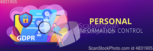 Image of General data protection regulation concept banner header.