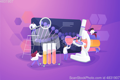 Image of Genetic testing concept vector illustration