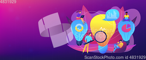 Image of Business solution concept banner header.