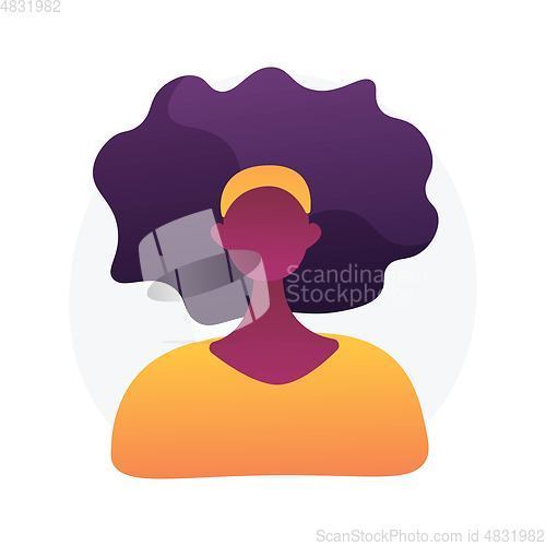 Image of Woman portrait vector concept metaphor