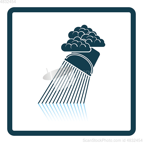 Image of Rainfall like from bucket icon