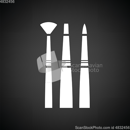 Image of Paint brushes set icon