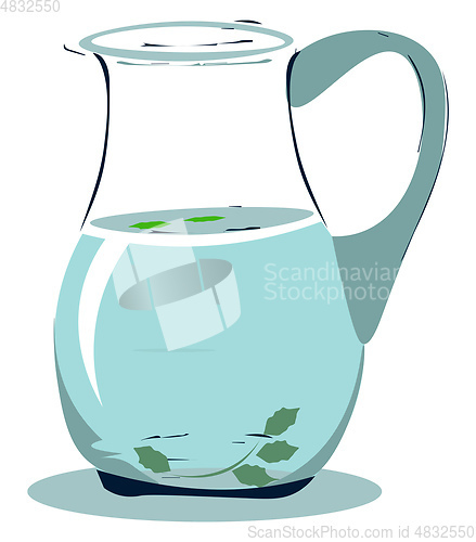 Image of Jug of drinking water vector or color illustration