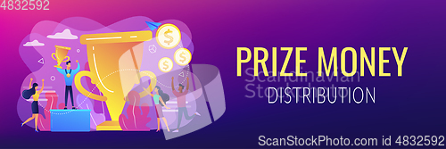 Image of Prize pool concept banner header.