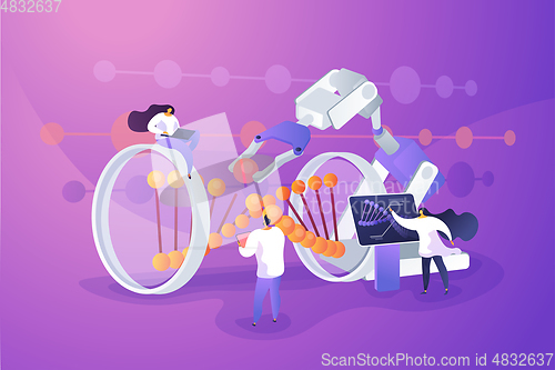 Image of Genetic engineering concept vector illustration