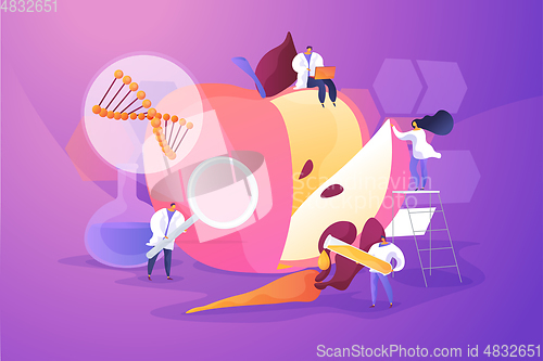 Image of Genetically modified foods concept vector illustration