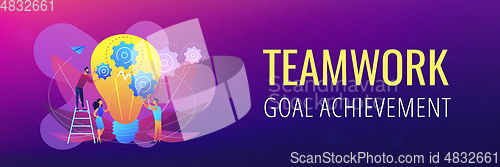 Image of Teamwork concept banner header.