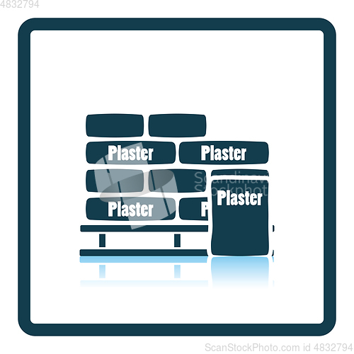 Image of Palette with plaster bags icon