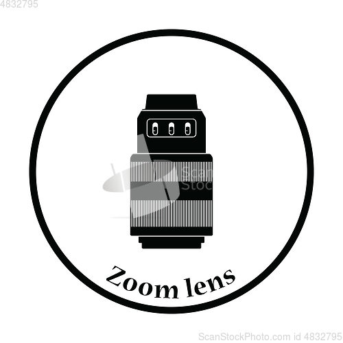 Image of Icon of photo camera zoom lens