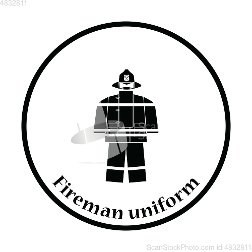 Image of Fire service uniform icon