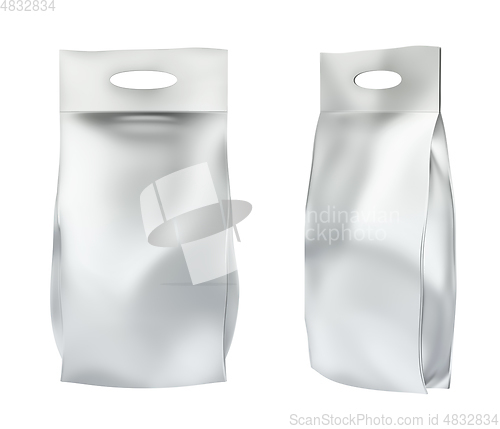 Image of Washing powder bag, front and side view