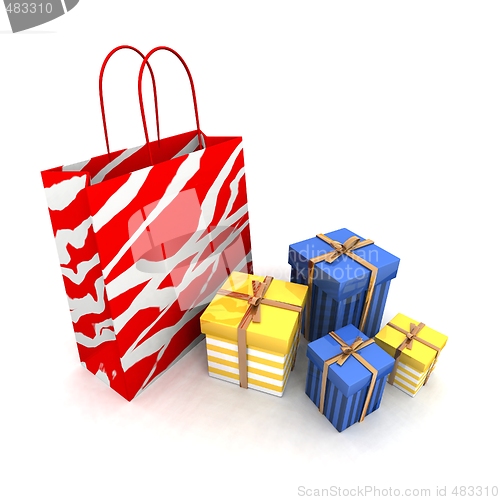 Image of shopping bags and gifts