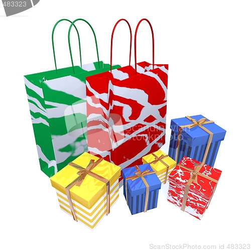 Image of Shopping bags and gifts