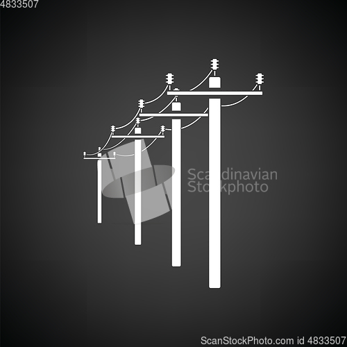 Image of High voltage line icon