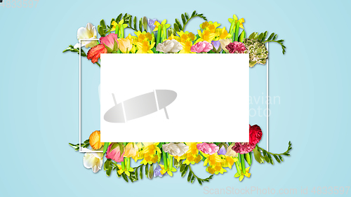 Image of Bright spring, summer illustration in beautiful colors, modern design