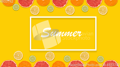 Image of Bright spring, summer illustration in beautiful colors, modern design