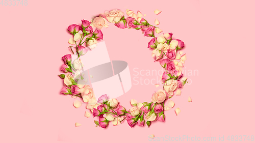 Image of Bright spring, summer illustration in beautiful colors, modern design