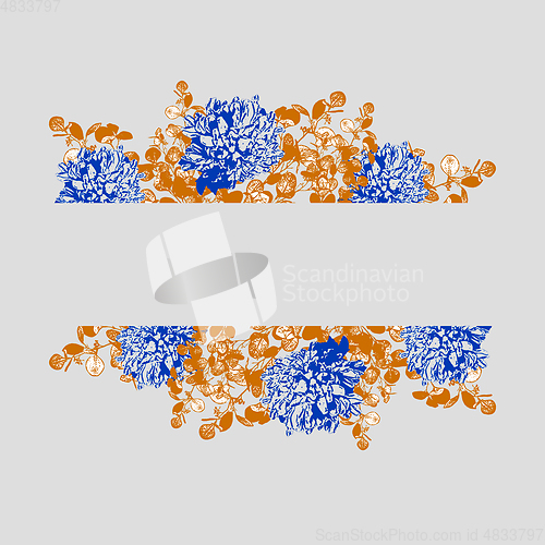 Image of Beautiful pastel flowers decoration - card mock up for wedding invitation or Mother Day greeting concept