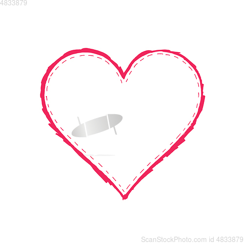 Image of Abstract bright vector heart