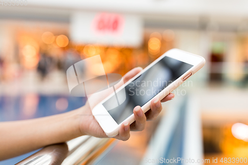 Image of Woman use of mobile phone