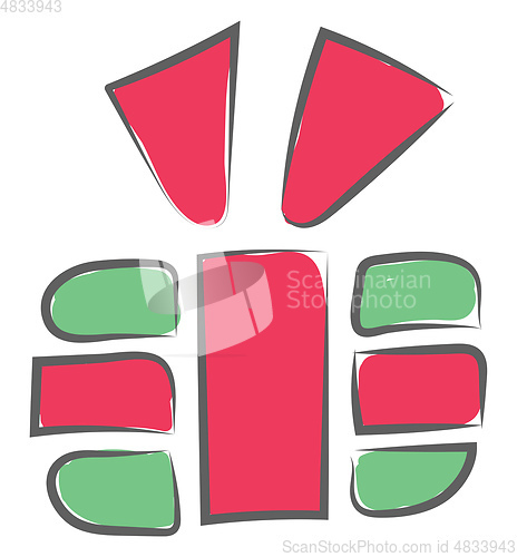 Image of colorful gift vector or color illustration