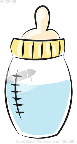 Image of Milk for baby vector or color illustration