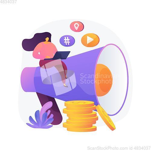 Image of Content marketing vector concept metaphor