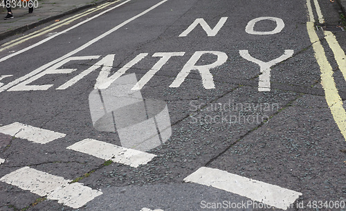 Image of No entry sign