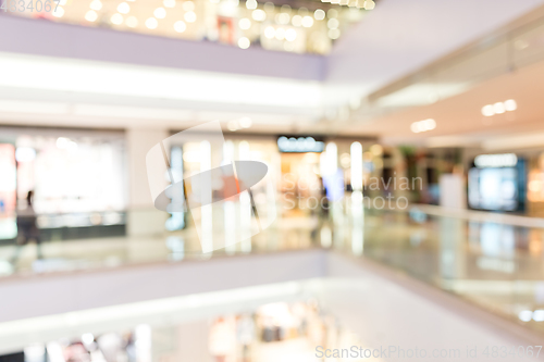 Image of Abstract blur shopping mall store interior for background