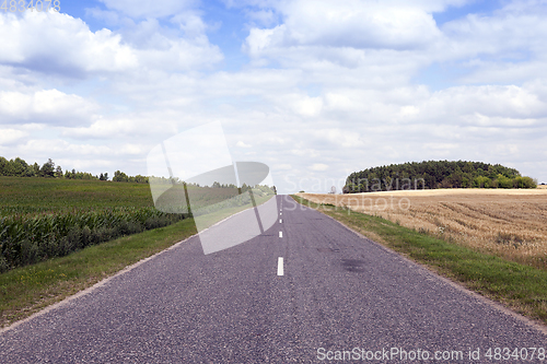 Image of rural road in asphalt