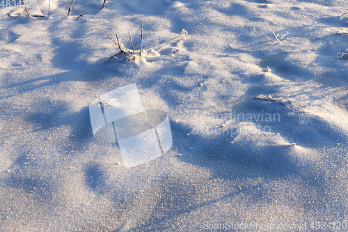 Image of Snow drifts in winter