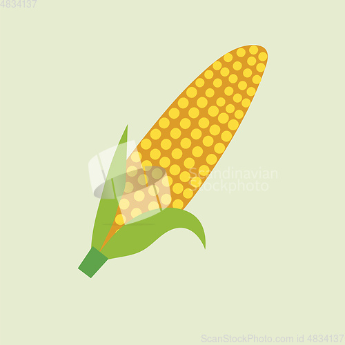 Image of Yellow corn vector or color illustration