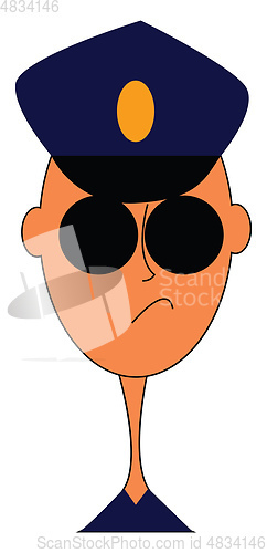Image of Policeman illustration vector on white background 