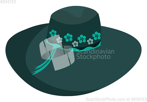 Image of A large hat vector or color illustration