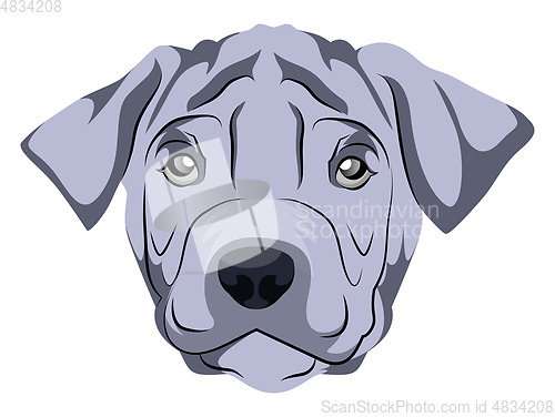 Image of Thai Ridgeback illustration vector on white background