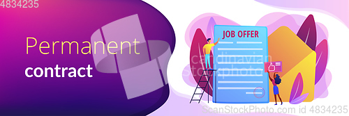 Image of Job offer concept banner header