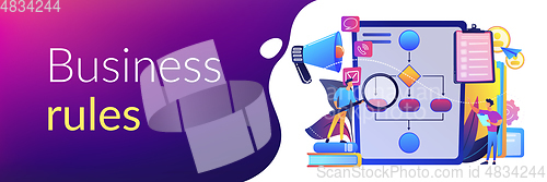 Image of Business rule concept banner header.