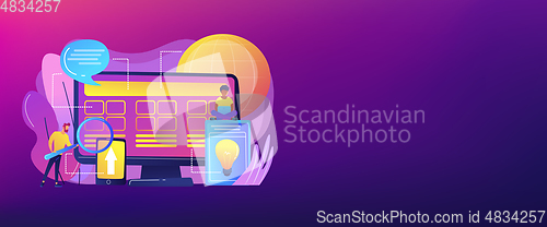 Image of Core system development concept banner header.
