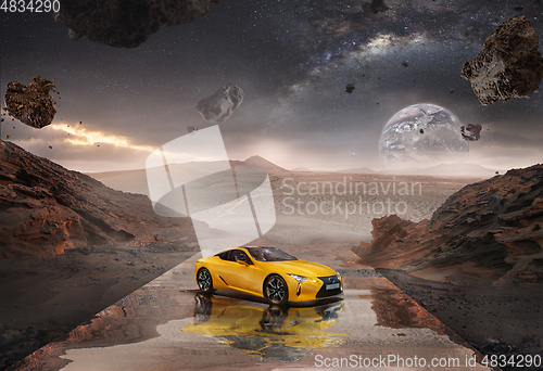 Image of Lexus on Mars - unstoppable car for your intergalactic travel