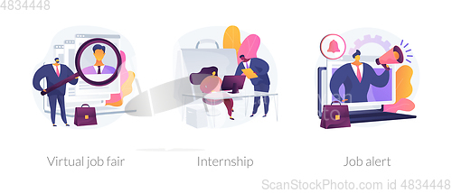 Image of Job proposal abstract concept vector illustrations.