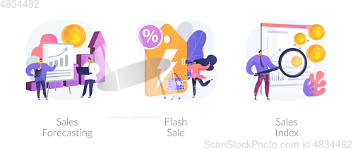 Image of Revenue management abstract concept vector illustrations.