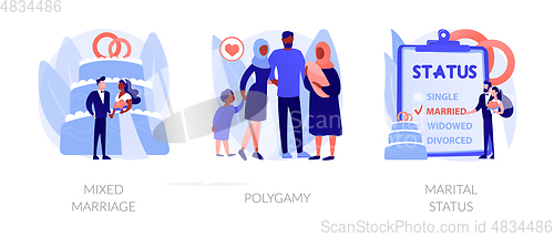 Image of Legal status abstract concept vector illustrations.