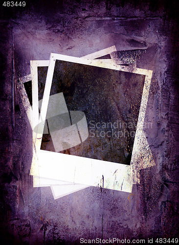 Image of Purple grunge polaroid