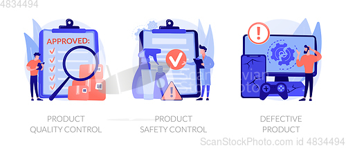 Image of Product manufacturing abstract concept vector illustrations.