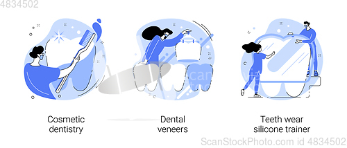 Image of Dental service abstract concept vector illustrations.